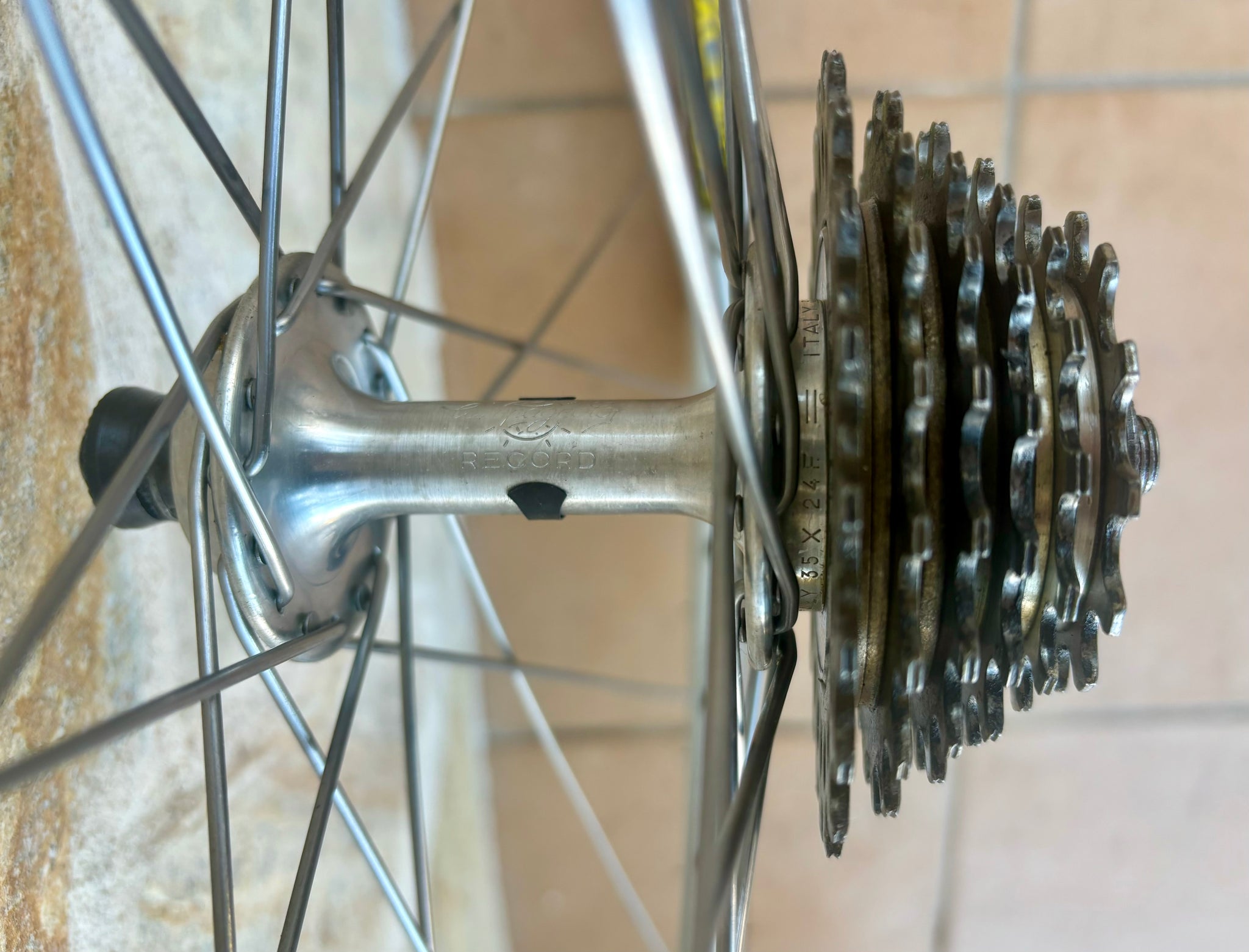 ピスト　ホイール　前後　AMBROSIO Excursion Ambrosio Excursion Campagnolo Record Clincher Wheelset