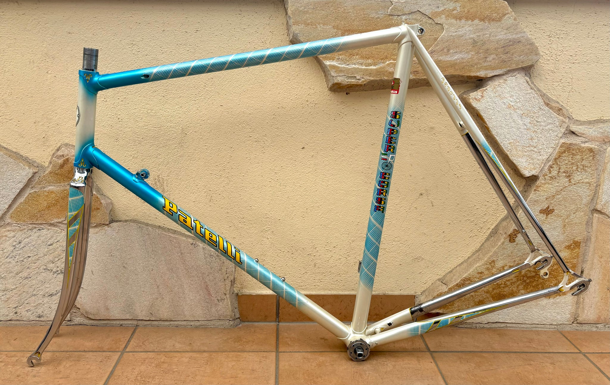 Fourche Vélo Course Acier Vintage - 1-1/8'' Fileté, Chrome (bon état)