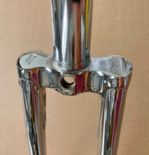 Load image into Gallery viewer, Eddy Merckx Flat Crown 1&quot; Steel Fork Rechromed
