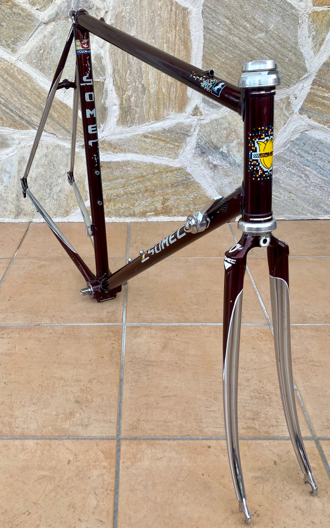 DE ROSA NUOVO CLASSICO COLUMBUS SLX NEW STEEL FRAME VINTAGE ROAD RACING BIKE DE ROSA NUOVO CLASSICO COLUMBUS SLX NEW STEEL FRAME VINTAGE ROAD RACING BIKE