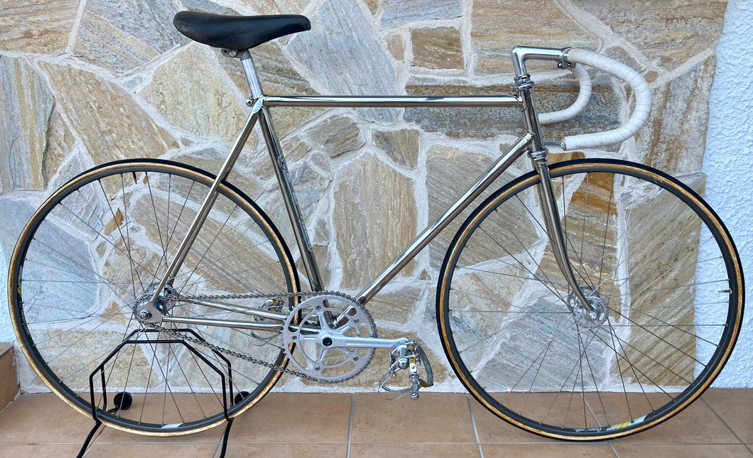 55cm Classic Chromed Pista Bike Campagnolo Record