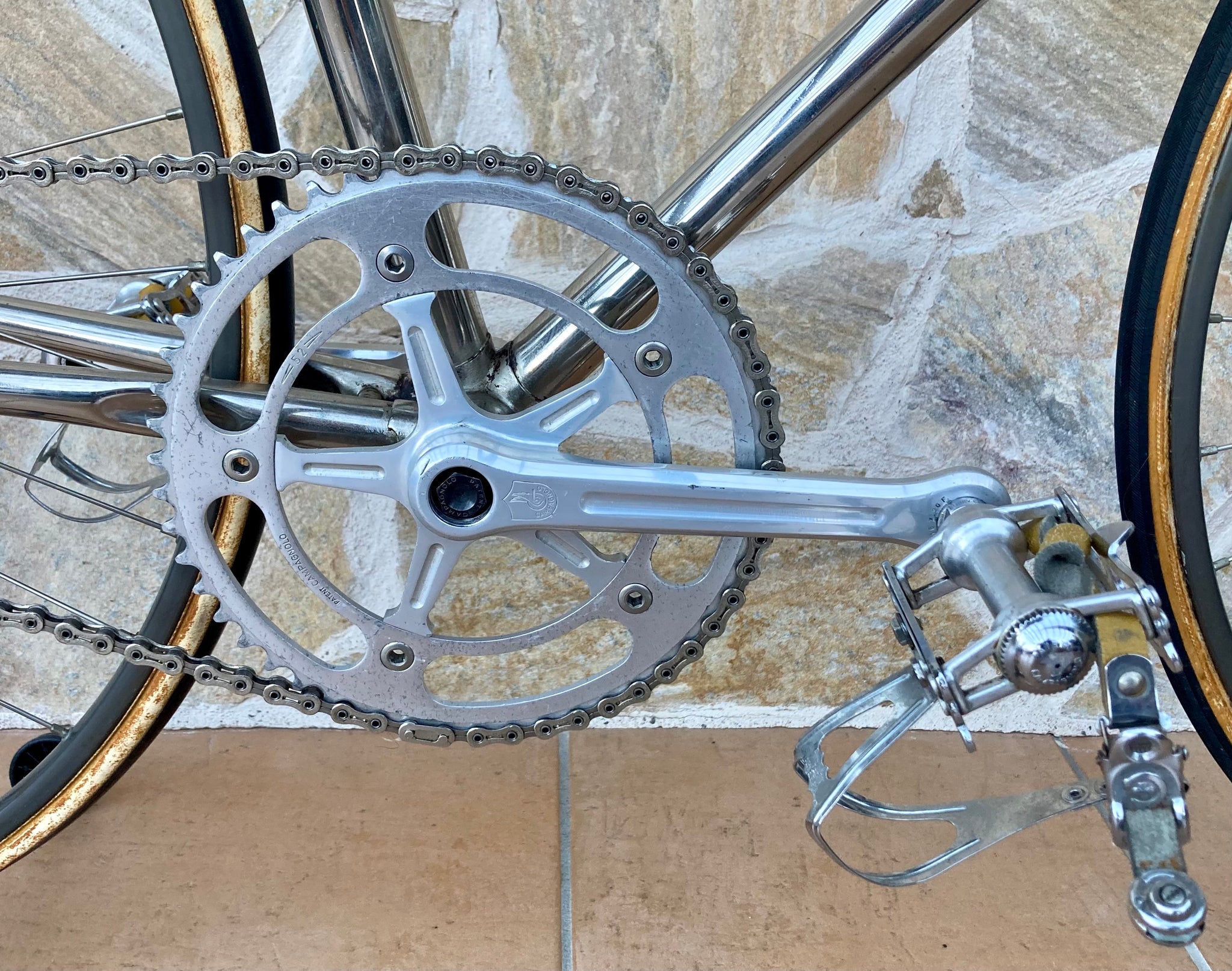 NOS Campagnolo C-Record Pista Crankset – le velo Cycling Workshop NOS Campagnolo C-Record Pista Crankset – le velo Cycling Workshop