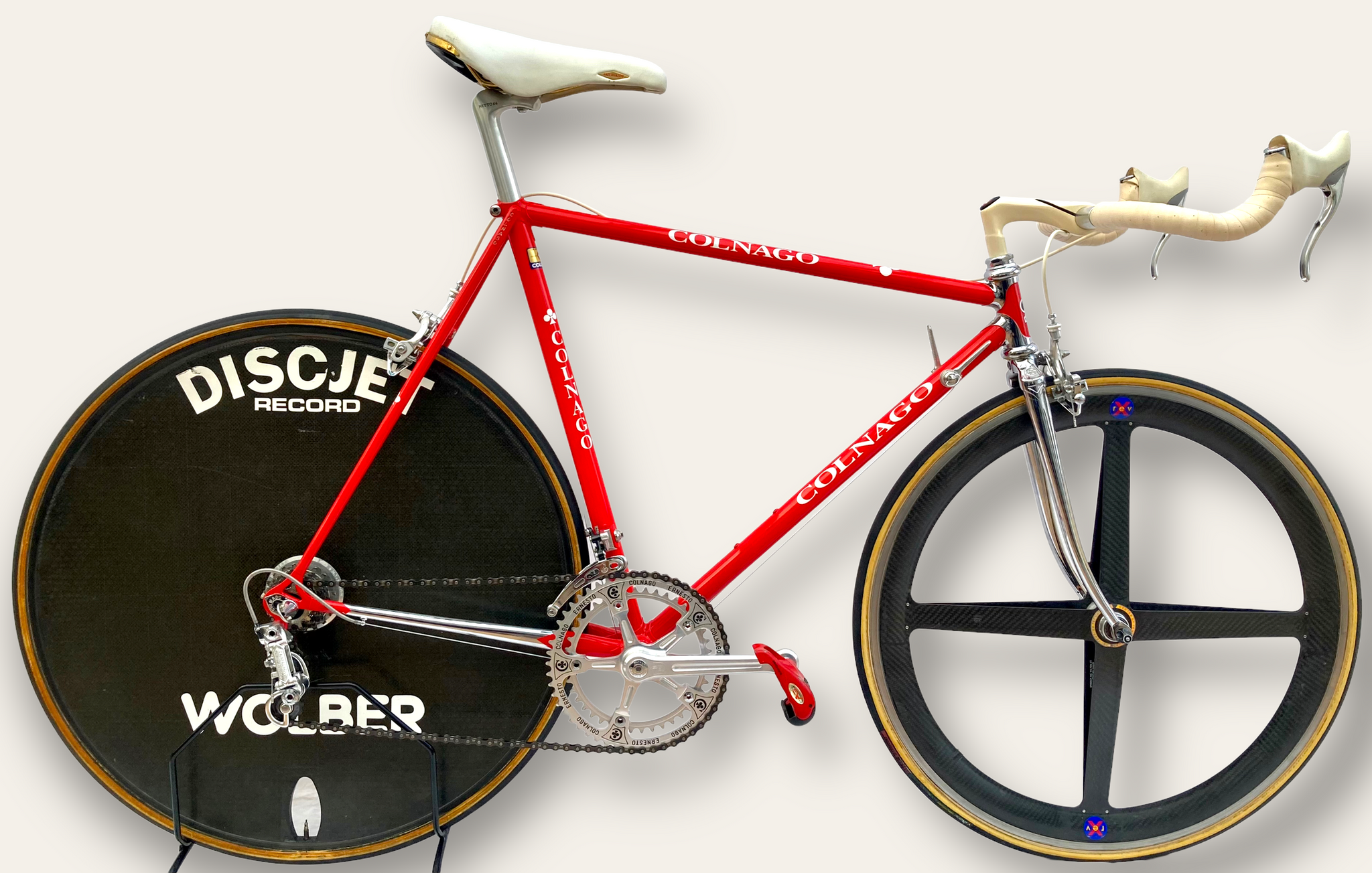 Red Vintage Track Bike Vintage Italian Viner Race Bike With