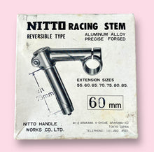 Load image into Gallery viewer, NOS Nitto Tengaeshi Reversible Racing Track Stem 60mm
