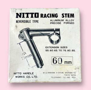 NOS Nitto Tengaeshi Reversible Racing Track Stem 60mm