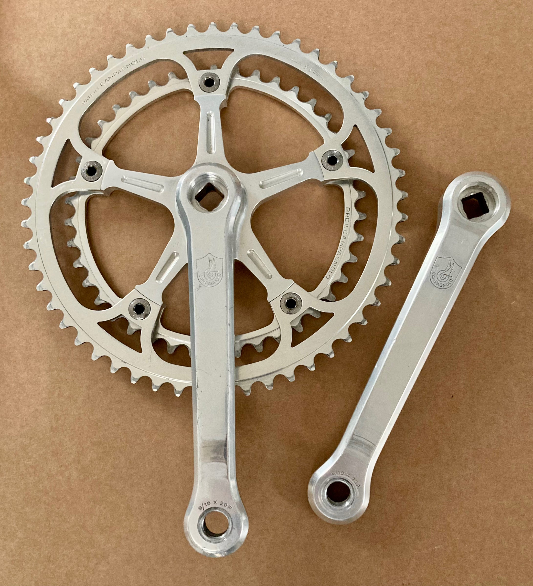 Campagnolo Super Record Crankset 172,5mm Non Fluted 1st Gen