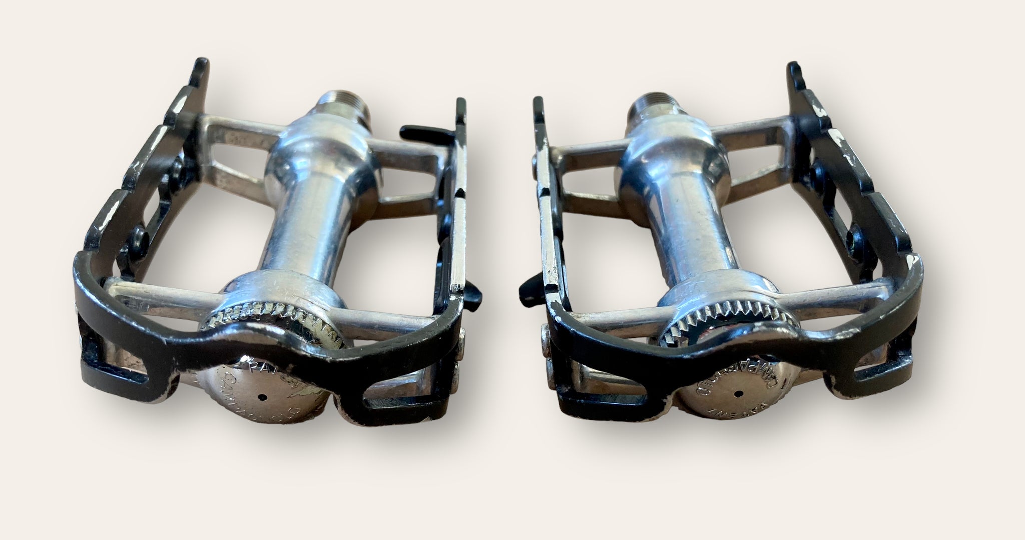 campagnolo record pedal Campagnolo Super Record Titanium Pedals – Mastroianni Classic Bikes
